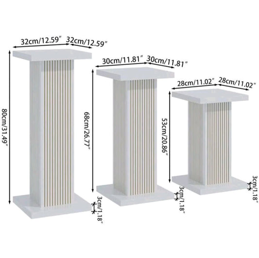 Set de columnas decorativas para eventos